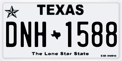 TX license plate DNH1588