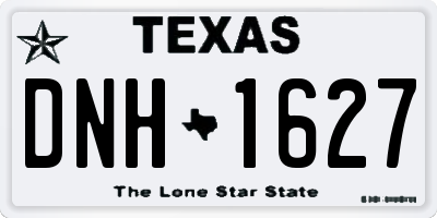 TX license plate DNH1627