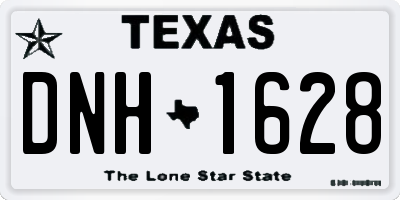 TX license plate DNH1628