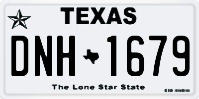 TX license plate DNH1679