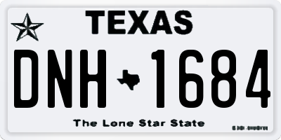 TX license plate DNH1684