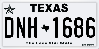 TX license plate DNH1686