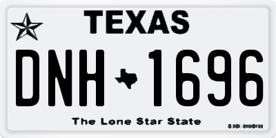 TX license plate DNH1696