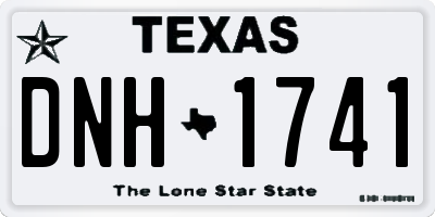 TX license plate DNH1741