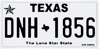 TX license plate DNH1856