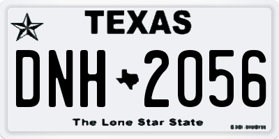 TX license plate DNH2056