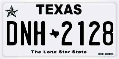 TX license plate DNH2128