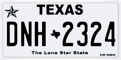 TX license plate DNH2324