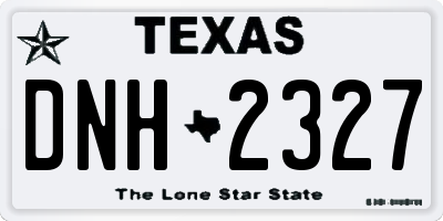 TX license plate DNH2327