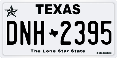 TX license plate DNH2395