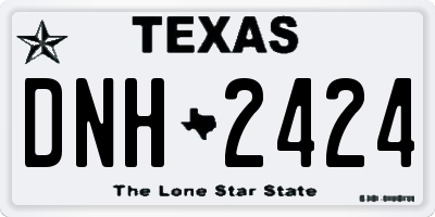 TX license plate DNH2424