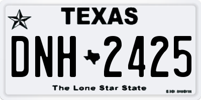 TX license plate DNH2425