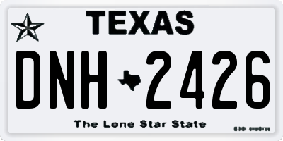 TX license plate DNH2426