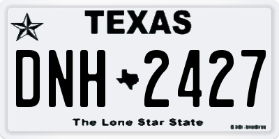 TX license plate DNH2427