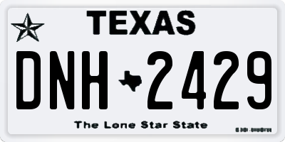 TX license plate DNH2429