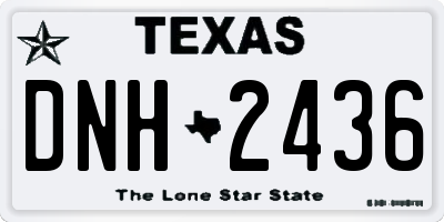 TX license plate DNH2436