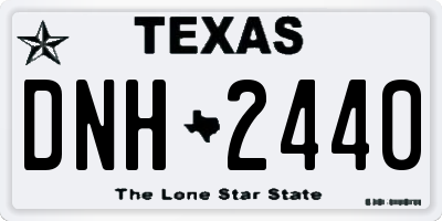 TX license plate DNH2440