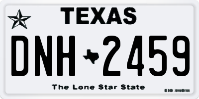 TX license plate DNH2459