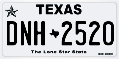 TX license plate DNH2520