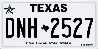 TX license plate DNH2527