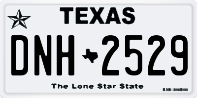 TX license plate DNH2529