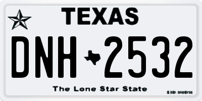 TX license plate DNH2532