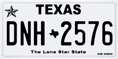 TX license plate DNH2576