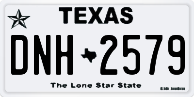 TX license plate DNH2579