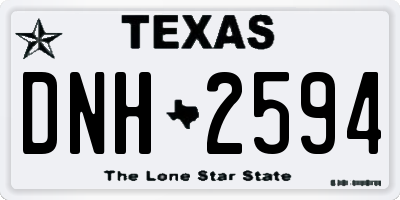 TX license plate DNH2594