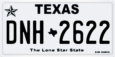 TX license plate DNH2622