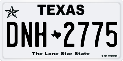 TX license plate DNH2775