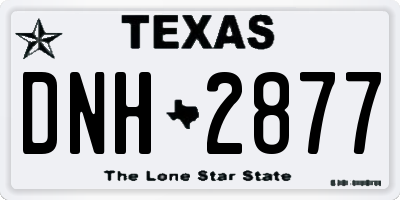 TX license plate DNH2877