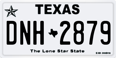 TX license plate DNH2879