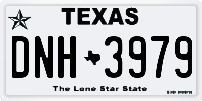 TX license plate DNH3979
