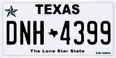 TX license plate DNH4399