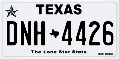 TX license plate DNH4426