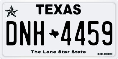 TX license plate DNH4459