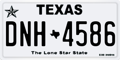 TX license plate DNH4586