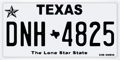 TX license plate DNH4825