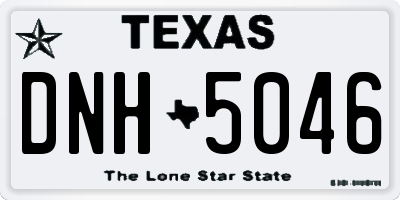 TX license plate DNH5046