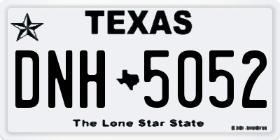 TX license plate DNH5052