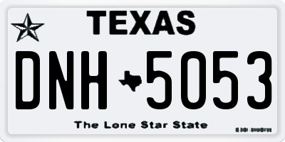 TX license plate DNH5053
