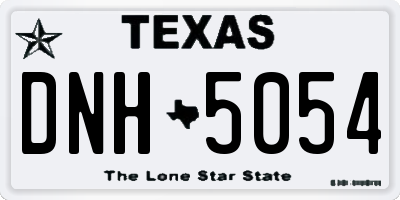 TX license plate DNH5054