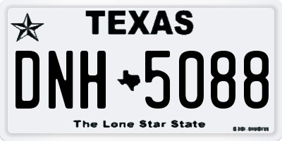 TX license plate DNH5088