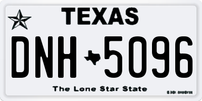 TX license plate DNH5096