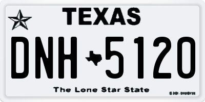 TX license plate DNH5120