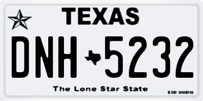 TX license plate DNH5232