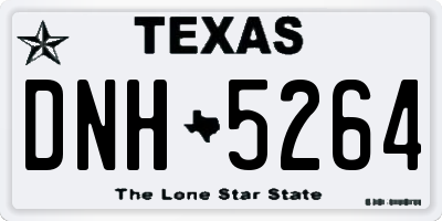 TX license plate DNH5264