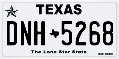 TX license plate DNH5268