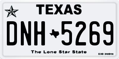 TX license plate DNH5269